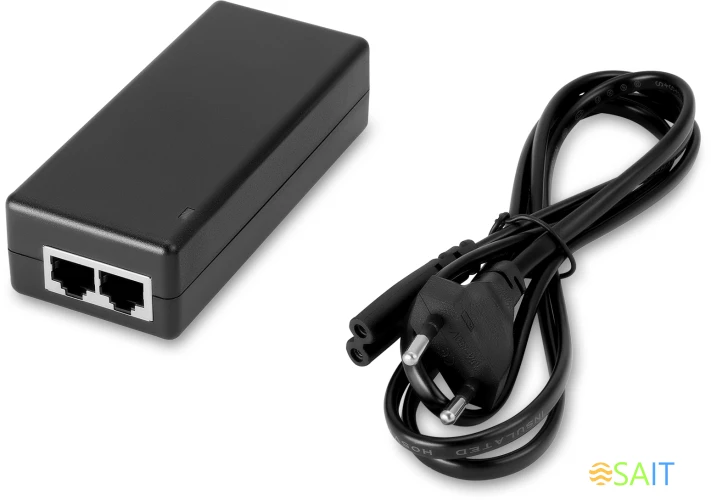 Инжектор PoE Digma DNP30W48GTAP 10/100/1000BASE-T 30Вт 100-240В(АС)