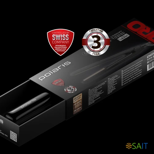 Выпрямитель Polaris PHSS 2595TAi Argan Therapy PRO 48Вт черный макс.темп.:230С покрытие:турмалиновое (PHSS 2595TAI)