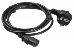 Кабель Buro BU-PCAB-ZP IEC C13 Евровилка угловой 1.8м черный (пакет)