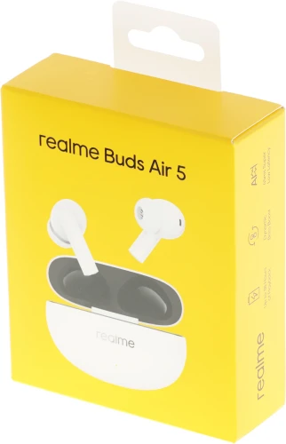 Наушники внутриканальные Realme Buds Air 5 RMA2301 белый беспроводные bluetooth в ушной раковине (631215000027)