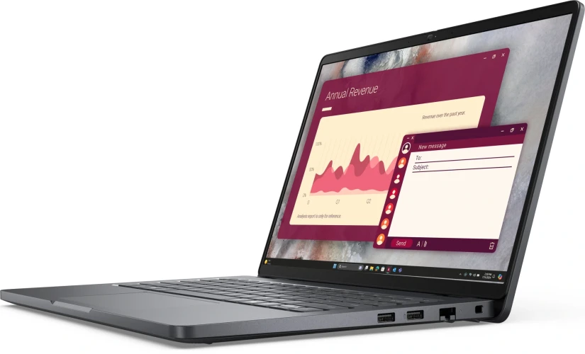 Ноутбук Dell Pro 14 Core 5 220U 16Gb SSD512Gb Intel Graphics 14" IPS FHD+ (1920x1200) Linux grey WiFi BT Cam (PRO14-5652)