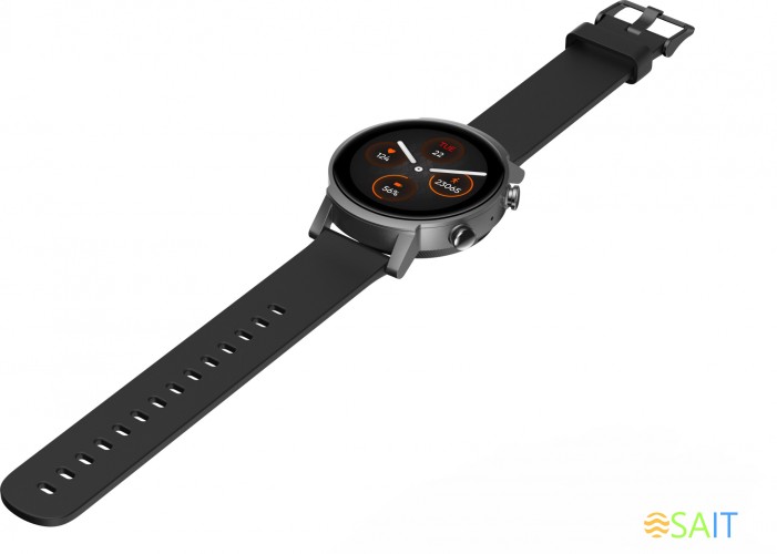 Смарт-часы ARK mobvoi Ticwatch E3 1.3" TFT корп.черный рем.черный разм.брасл.:22мм (P1034000400A)