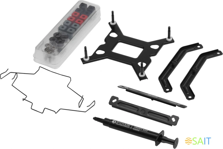 Устройство охлаждения(кулер) ID-Cooling Frozn A410 Soc-AM5/AM4/1200/1700/1851 черный 4-pin 29.85dB Al+Cu 220W 720gr Ret (FROZN A410 BLACK)