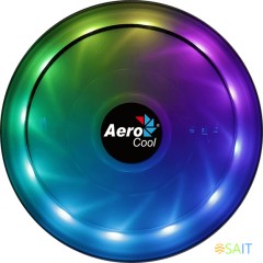 Устройство охлаждения(кулер) Aerocool Core Plus ARGB Soc-AM5/AM4/1200/1700/1851 черный/белый 4-pin 15-25dB Al 110W 305gr Ret (CORE PLUS ARGB PWM 4P)