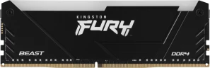 Память DDR4 16GB 3600MHz Kingston KF436C18BB2A/16 Fury Beast RGB RTL Gaming PC4-28800 CL18 DIMM 288-pin 1.35В single rank с радиатором Ret
