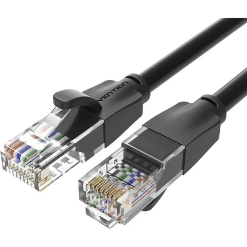 Патч-корд Vention прямой UTP cat.6, RJ45 - 10м. Черный Патч-корд прямой Vention IBEBL 10м