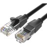 Патч-корд Vention прямой UTP cat.6, RJ45 - 10м. Черный Патч-корд прямой Vention IBEBL 10м