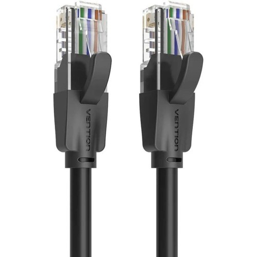 Патч-корд Vention прямой UTP cat.6, RJ45 - 10м. Черный Патч-корд прямой Vention IBEBL 10м