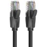 Патч-корд Vention прямой UTP cat.6, RJ45 - 10м. Черный Патч-корд прямой Vention IBEBL 10м