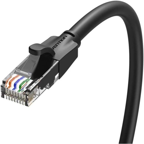 Патч-корд Vention прямой UTP cat.6, RJ45 - 10м. Черный Патч-корд прямой Vention IBEBL 10м