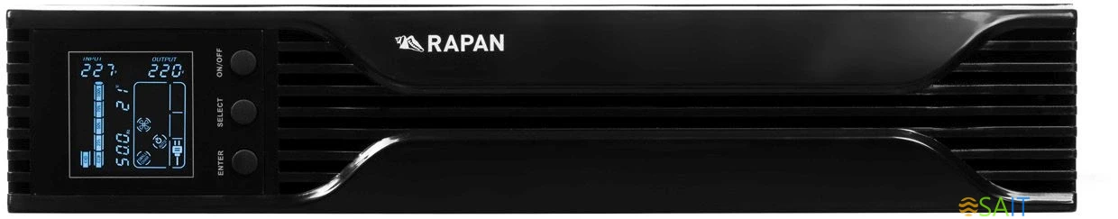 Источник бесперебойного питания Бастион RAPAN-UPS 3000-RACK-IN-4X9 2100Вт 3000ВА черный