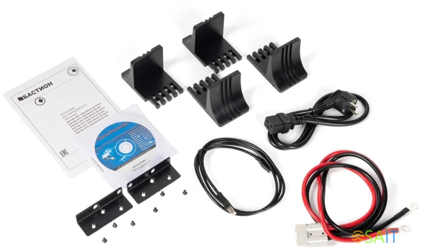 Источник бесперебойного питания Бастион RAPAN-UPS 3000-RACK-IN-4X9 2100Вт 3000ВА черный