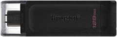 Флеш Диск Kingston 128GB DataTraveler 70 Type-C DT70/128GB USB3.0 черный