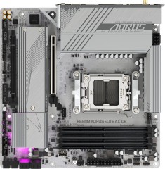 Материнская плата Gigabyte B650M AORUS ELITE AX ICE Socket AM5 AMD B650 4xDDR5 mATX AC`97 8ch(7.1) 2.5Gg RAID+HDMI+DP