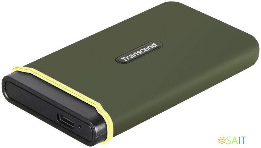 Накопитель SSD Transcend USB-C 2Tb TS2TESD380C темно-зеленый