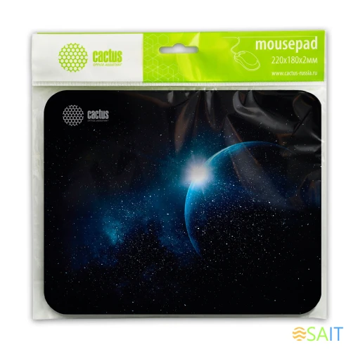 Коврик для мыши Cactus Space рисунок 220x180x2мм (CS-MP-P04XS)