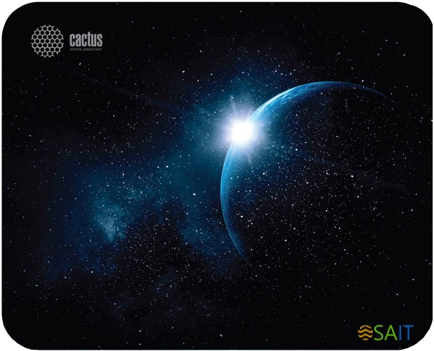 Коврик для мыши Cactus Space рисунок 220x180x2мм (CS-MP-P04XS)
