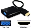Переходник видео Premier 5-983B HDMI/VGA (f) 0.15м. черный