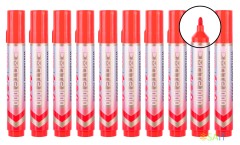 Маркер для досок Deli EU008-RE Mate круглый пиш. наконечник красный (1шт.)