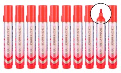 Маркер для досок Deli EU008-RE Mate круглый пиш. наконечник красный (1шт.)