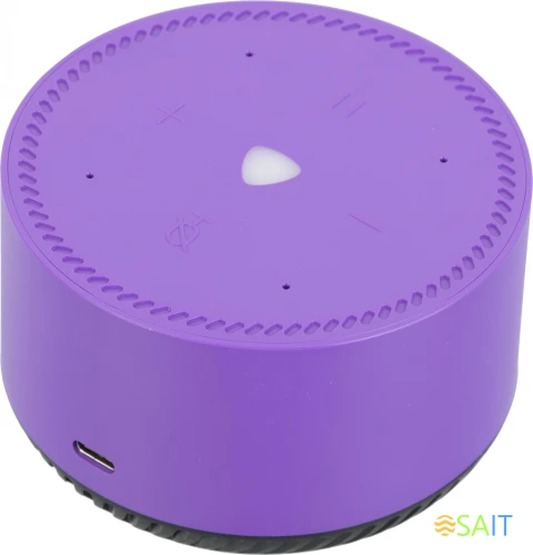Умная колонка Yandex Станция Лайт Алиса фиолетовый 5W 1.0 BT 10м (YNDX-00025P)