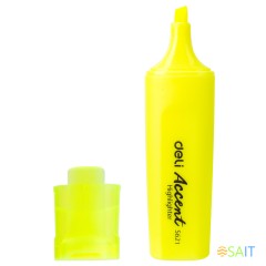 Текстовыделитель Deli Accent ES621YELL Delight скошенный пиш. наконечник 1-5мм желтый