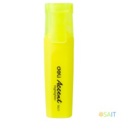 Текстовыделитель Deli Accent ES621YELL Delight скошенный пиш. наконечник 1-5мм желтый