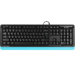 Клавиатура A4Tech FK10 черный/синий USB (FK10 BLUE) каб.:1.5м A4Tech FK10 BLUE