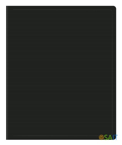 Папка на 2-х кольцах Бюрократ DeLuxe DL0740/2BLCK A4 пластик 0.7мм кор.32мм черный