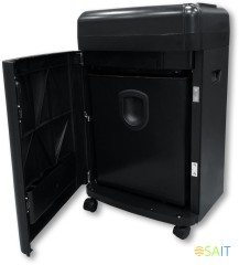 Шредер Office Kit S180 (0,8x1) черный (секр.P-7) фрагменты 5лист. 32лтр. пл.карты CD