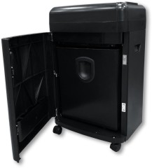 Шредер Office Kit S180 (0,8x1) черный (секр.P-7) фрагменты 5лист. 32лтр. пл.карты CD