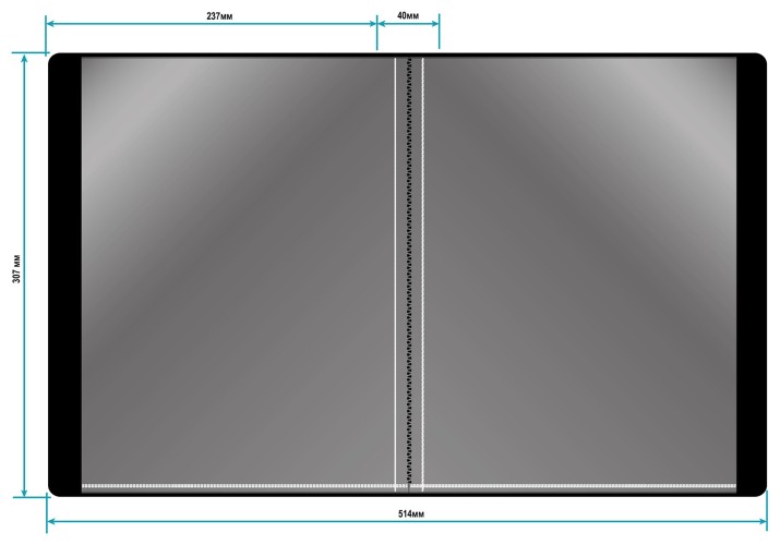 Папка с 80 прозр.вклад. Бюрократ DeLuxe DLVBOX80BBERRY A4 пластик 0.7мм черничный в коробе