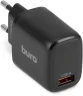 Сетевое зар./устр. Buro BUWG1 18W 3A (QC) USB-A универсальное черный (BUWG18P100BK)