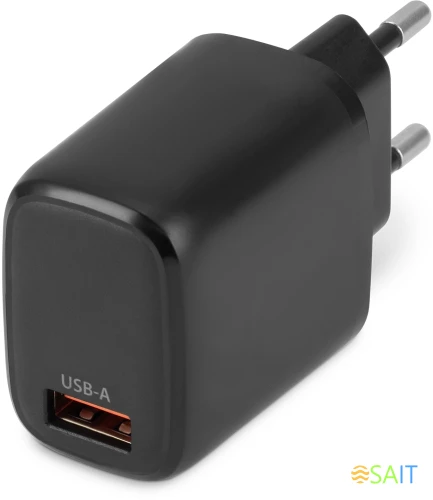 Сетевое зар./устр. Buro BUWG1 18W 3A (QC) USB-A универсальное черный (BUWG18P100BK)