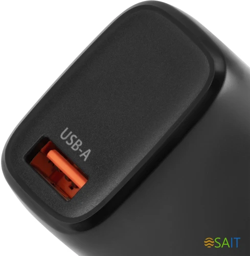 Сетевое зар./устр. Buro BUWG1 18W 3A (QC) USB-A универсальное черный (BUWG18P100BK)