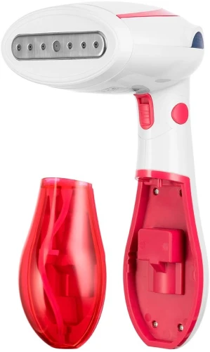 Отпариватель ручной Kitfort КТ-9192-1 1300Вт белый/малиновый