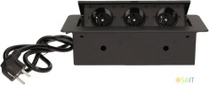 Сетевой разветвитель Premier 3R 1.8м (3 розетки) черный (коробка)