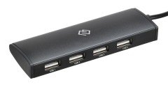 Разветвитель USB-C Digma HUB-4U2.0-UC-B 4порт. черный