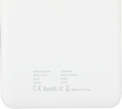 Мобильный аккумулятор Cactus CS-PBFSKT-10000 10000mAh 10.5W 2.1A 2xUSB-A/USB-C белый