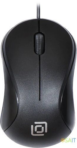 Мышь Оклик 115S черный оптическая 1200dpi USB для ноутбука 3but (711636)
