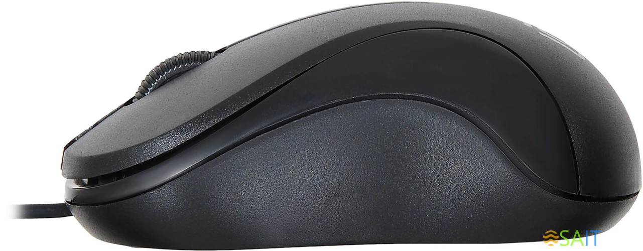 Мышь Оклик 115S черный оптическая 1200dpi USB для ноутбука 3but (711636)