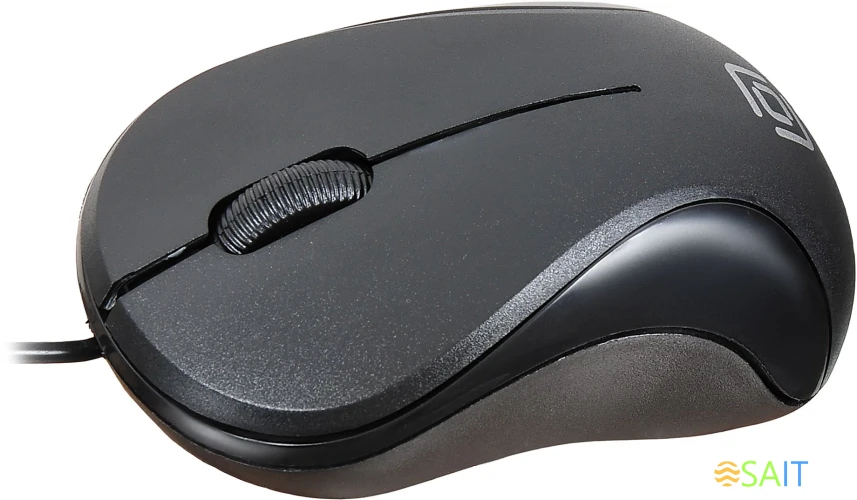 Мышь Оклик 115S черный оптическая 1200dpi USB для ноутбука 3but (711636)
