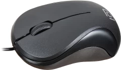 Мышь Оклик 115S черный оптическая 1200dpi USB для ноутбука 3but (711636)