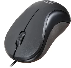 Мышь Оклик 115S черный оптическая 1200dpi USB для ноутбука 3but (711636)