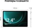 Планшет Samsung Galaxy Tab S9 FE+ BSM-X616B 1380 (2.4) 8C RAM12Gb ROM256Gb 12.4" TFT 2560x1600 5G 1Sim eSIM Android 13 зеленый 8Mpix 12Mpix BT WiFi microSD 1Tb 10090mAh
