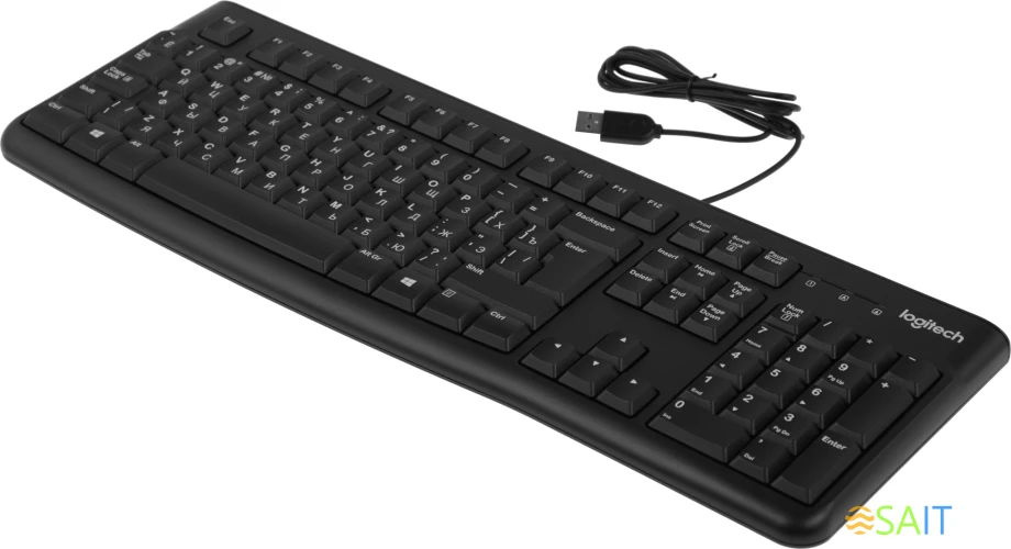 Клавиатура Logitech K120 черный USB (920-002522)