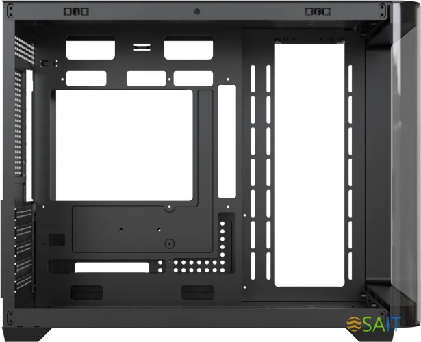 Корпус Formula Crystal U2M Floe черный без БП mATX 1xUSB3.0 1xUSB3.1 audio bott PSU