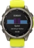 Смарт-часы Garmin Fenix 8 Solar 47мм 1.3" MIP корп.серебристый рем.желтый (010-02906-21)