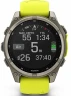 Смарт-часы Garmin Fenix 8 Solar 47мм 1.3" MIP корп.серебристый рем.желтый (010-02906-21)