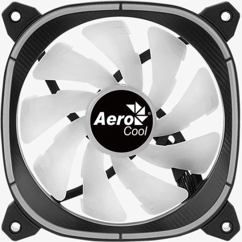 Вентилятор для корпуса Aerocool Astro 12 F ARGB 120х120x25 черный 4-pin (Molex) 21.8дБ (ASTRO 12 F ARGB PWM 4P) Ret